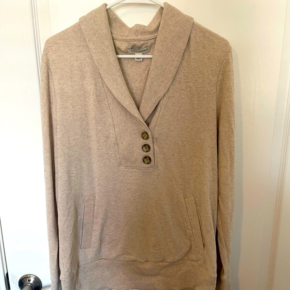 Banana Republic button down V neck sweater